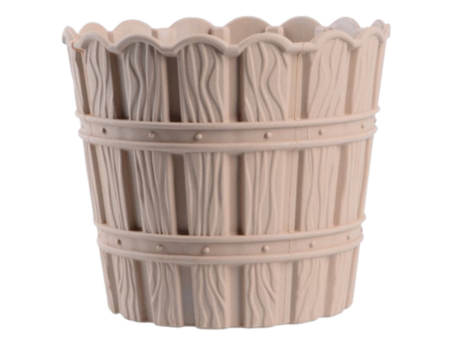 Вазон VIOLET HOUSE 1050 Бамбу BEIGE с внут. вставкой 10 л.